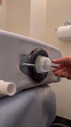 Toilet close couple kit swap #diy #plumbing #howto #subscribe #youtubeshorts #asmr #toilet #caulk. | HOME DIY