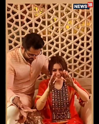 Hansika Marriage | திருமண கோலத்தில் ஹன்சிகா - நெகிழ்ந்து போஸ்ட் போட்ட கணவர் #SohaelKhaturiya