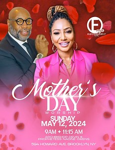 Mother’s /women’s Day celebration! We are looking foward to celebrating the woman!!! Be our guest this Sunday. Empowermentnyc Nadine Owens Bridget Mccain Phil Pastor Byrd | Archbishop Devin Owens