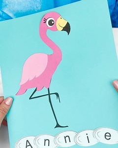 1.7K views | 囹 Flamingo Name Craft  Get the template link below | Simple Everyday Mom | Facebook