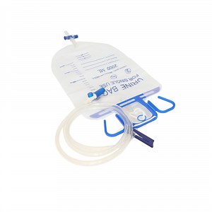 [Hot Item] 1500ml 2000ml Cross Valve Disposable Urine Drainage Bag with T-Valve