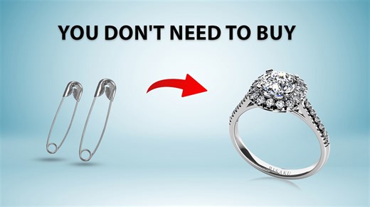 7.7K views · 39 reactions | Safety Pin Ring Idea/How to make Ring/Handmade Ring/DIY Ring/Couple Love Rings/MakeRing/homemadering | Homemade Creative | Facebook