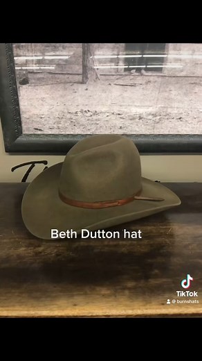 Every hat tells a story. Slip into the Beth Dutton hat and start creating your own legendary tales. Park City | Jackson Hole | Salina Burns1876.com 800-453-1281 #BurnsHats #Yellowstone #BethDutton #Dutton #DuttonRach #KellyRielly #CustomHats | Burns Hats