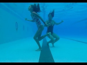 Carla Underwater - swimming underwater with my Mom