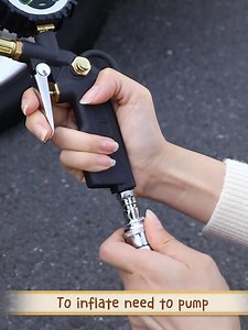 Digital Tire Pressure Gauge 250 Psi Air Compressor Accessories Tire Inflator Attachment with Rubber Hose and Quick Connect Coupler Highly Accurate Air Chuck with Pressure Gauge