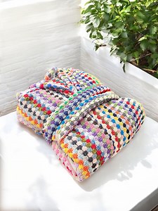 Handwoven Hooded Cotton Turkish Bathrobe: Colorful Chickpea Pattern - Etsy