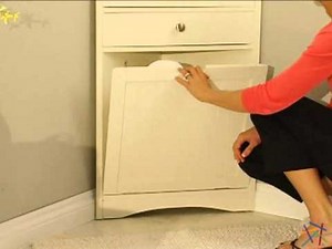 Cirrus Corner Wall Cabinet & Hamper - Product Review Video