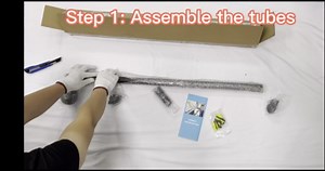 Staircase Handrail 10FT, Pipe Stair Handrail for Indoor&Outdoor Stairs, Pipe Stair Railing with Non-Slip Grab Bar for Stairs Porch Deck