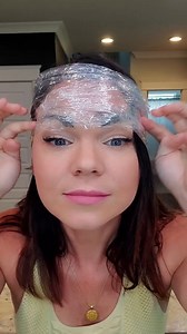 He panicked when she came home with eyebrow tattoos This wife decided to take matters into her own hands when her husband told her that it would be a bad idea to tattoo her eyebrows onto her face. She always wanted permanently tattooed eyebrows but he didn't. She proceeds to temporarily draw fake eyebrows onto her face using Mac eyeliner and Mac face powder (to conceal her real eyebrows), then wrap her head in seran wrap so that he thinks they are real. With their lab dog watching, he enters the