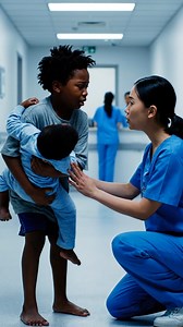 A Barefoot Boy Walked Into the ER and Whispered, “Please Don’t Let Them Find Us.” What Police Uncovered That Night Changed Everything. The sliding glass doors of Harborview Regional Medical Center opened with a mechanical sigh that barely cut through the heavy summer air of coastal Georgia, and for a moment no one noticed the small figure who stepped inside because emergencies usually arrived loud and chaotic, not silent and shaking, and certainly not barefoot. The boy stood just past the thresh