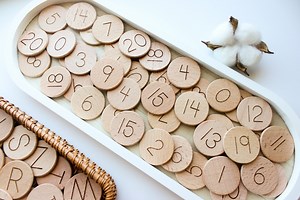 Number Coins | BESTSELLER | Learn to Count, Number Magnets, Counting, Montessori, Homeschool, Wooden Number, Magnetic Numbers - Etsy