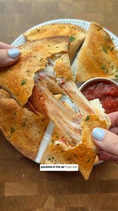 These Healthier Homemade Pizza Pockets come together in mere minutes and are so fun to make! It’s a great recipe to involve the whole family in- everyone can add in their favorite pizza toppings. I made my vegetarian but feel free to use whatever filings you’d like; they’re so customizable! Ingredients ▢2 cups of shredded mozzarella cheese ▢Half packet of pepperoni ~3 oz of pepperoni total, I used a vegan version ▢1 tablespoon of Trader Joe’s Pizza seasoning plus more for topping (or sub for a m