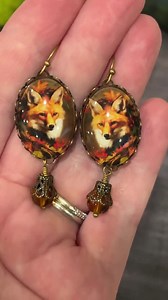 Fall Fox Earrings, Autumn Fox Earrings, Fox Earrings, Fall Jewelry, Fall Beaded Earrings, Woodland Animal Jewelry, Fox Jewelry, Gift Idea - Etsy