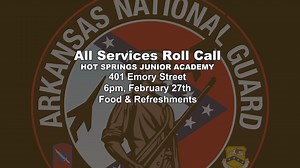 30 reactions · 22 shares | Attention Garland county military retirees and veterans. Come see us at 6 p.m., Feb. 27th, at the Hot Springs Junior Academy in Hot Springs. We're bringing veteran resources and information booths, along with free food and refreshments. It's time to reconnect! | Arkansas National Guard | Facebook