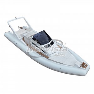 [Hot Item] Luxury White Large Rigid Inflatable Boat 9.6m Hypalon Rib Boat with Outboard Engine