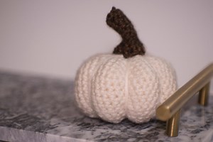 Hand Crochet Mini Pumpkin in Classic Cream - Etsy