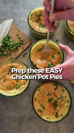 Easy High-Protein Single Serve Chicken Pot Pies