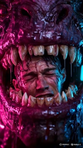 a monster mouth-meal effect