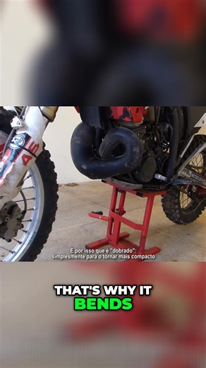 Enduro bikes go through rough terrain, so exhaust pipes need protection. Engineers bend the pipe to keep it away from the ground without shortening it. Tight curves affect exhaust flow, but gentle bends keep the bike performing well. #EnduroBike #ExhaustPipe #Motorcycle #BikeTech #TwoStroke | Motocross Qc | Facebook