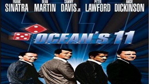 ASA 🎥📽🎬 Ocean's Eleven (1960) a film directed by Lewis Milestone with Frank Sinatra, Dean Martin, Sammy Davis Jr., Peter Lawford, Angie Dickinson,