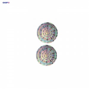 [Hot Item] Seal Holographic Labels Round Silver Laser Pet Custom Sticker Tamper Security Hologram Stickers