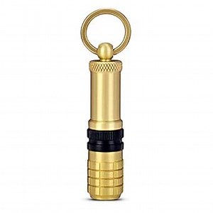 CIGARLOONG Cigar Punch Stainless Steel Removable Cigar Hole Cutter and Holder(Gold)