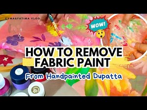 How to Remove Fabric Paint | Fabric Paint after Wash #FabricPainting #viral #silkpainting