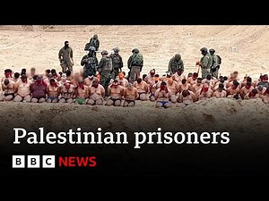 Images emerge of Palestinian captives stripped and bound in Gaza | BBC News
