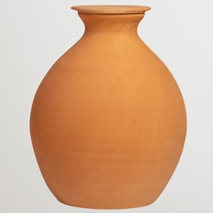 Vas de auto-udare gradina, LUTOYA Made in Romania, artizanal, din ceramica, lut, natural, auto irigare lenta, udare eficienta plante si legume, 5 L Maro Natur - eMAG.ro