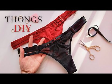 How to make luxury thong // How to sew underwear