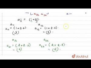 Construct `a3xx2` matrix whose elements are given by `a_(ij)=(i+2j).`