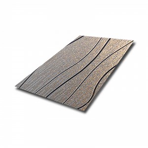 [Hot Item] SGS 304 Elephant Skin Embossing Stainless Steel Sheet for Furniture Cabinet Accessories Decor