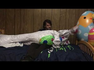 Large Bunny Inflation #blownbymouth #inflatable #mouthinflation #easter