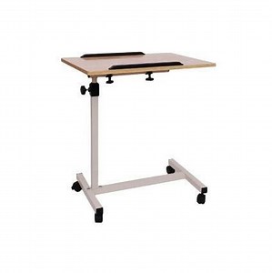 [Hot Item] Greenlife Mobt-D95 Good Quality Adjustable Height Wooden Overbed Table Bedside Dining Over Bed Table for Hospital