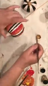 MacKenzie Childs inspired Dollar Tree pumpkin makeover #dollartreepumpkim #fallcraft | Just That Perfect Piece