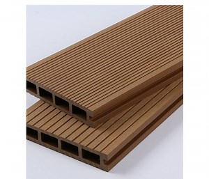 [Hot Item] Wood Plastic Exterior Outside Fireproof Smooth Surface WPC Decking Co-Extrusion Decking for Garden