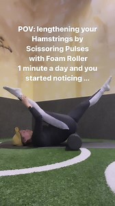 🌟 Amazing Benefits of Supine Scissoring with Foam Roller 🌟Looking to improve your flexibility, mobility, and overall fitness? Try incorporating supine scissoring with a foam roller underneath your pelvis into your routine! 🧘‍♀️🔸 Improved Hamstring Flexibility: By combining the foam roller and a lengthening hamstrings program, you can effectively stretch and lengthen those tight muscles in the back of your thighs. Say goodbye to stiffness and hello to increased flexibility! 💪🔸 Stronger Core
