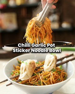 9.4K views · 199 reactions | Spice things up with our 'Chilli Garlic Pot Sticker Noodle Bowl', a delicious #FoodForSoul option that is perfect for enjoying on rainy days!  #SanjeevKapoor #SanjeevKapoorKhazana #FoodForSoul #chilligarlicpotstickernoodlebowl #potstickernoodles #deliciousbowls #comfortfood | Sanjeev Kapoor | Facebook