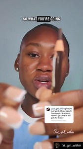 Tutorial on how to sharpen the #zikel jumbo pencil with @fat_girl_within 💖 Now selling for 2000NGN Shop yours on www. zikelcosmetics .com or send a dm to place your orders Distributors wanted worldwide 🌎 | Zikel cosmetics