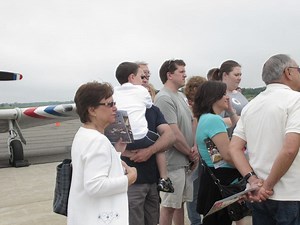 Photos: Contest Winners Meet GEICO Skytypers