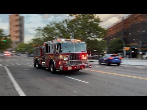 [Urgent Response!] FDNY Engine 88 & Ladder 38 HAULING ASS to a Reported Fire!