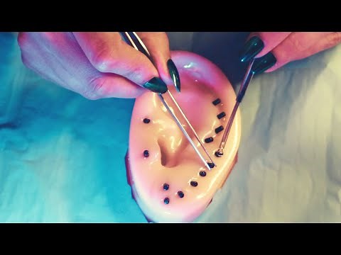 ❤️ ASMR - CLEANING YOUR EAR - blackhead removal and care