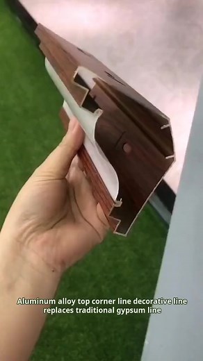 Replacing Traditional Gypsum Wire with Aluminum Alloy Luminous Top Corner Wire#skirtingline #decorativestrip #buildingmaterials | Decorative strip