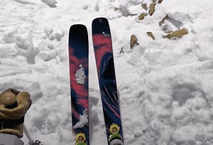 Skier Points It Down Radio Tower Chute @ Big Sky, Montana
