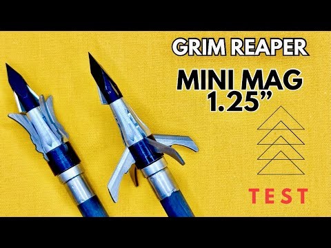 GRIM REAPER MINI MAG 1.25", 100 gr BROADHEAD TEST