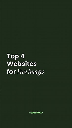 Top 4 Websites for Free Images 📸✨ (Must-Know for Creators)