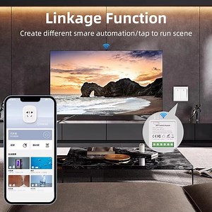 [Hot Item] Tianlai 220V Smart Light Switch Support Zigbee 4 Gang Google Home APP Remote Control Relay Switch