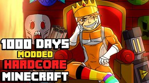I survived hardcore modded Minecraft for 1000 days using the largest modpack possible