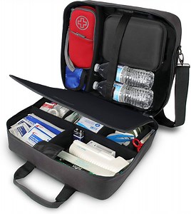 [Hot Item] Custom Medical Equipment Supplies Bag First Aid Kit Medical Bag with Dividers for Doctors Paramedic Nurse Shoulder Bag