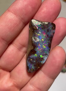 Gem quality Boulder Opal pendant for the Munich show A6-129 | Flashfire-Opals